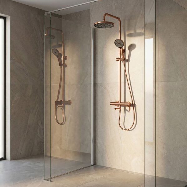 Set de Duș Rea Arcos brush copper