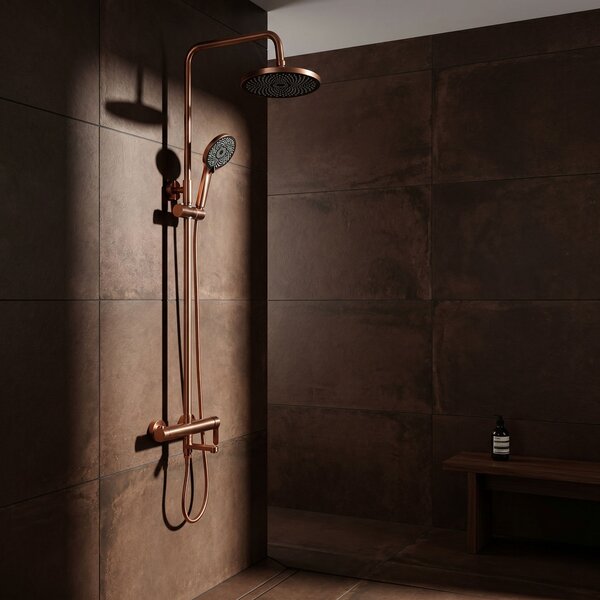 Set de Duș Rea Arcos brush copper