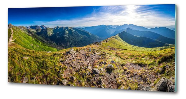 Panou perete bucătărie Panorama de munte