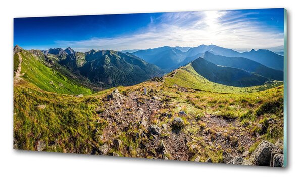 Panou perete bucătărie Panorama de munte