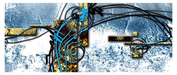 Tablou abstract (120x50 cm)