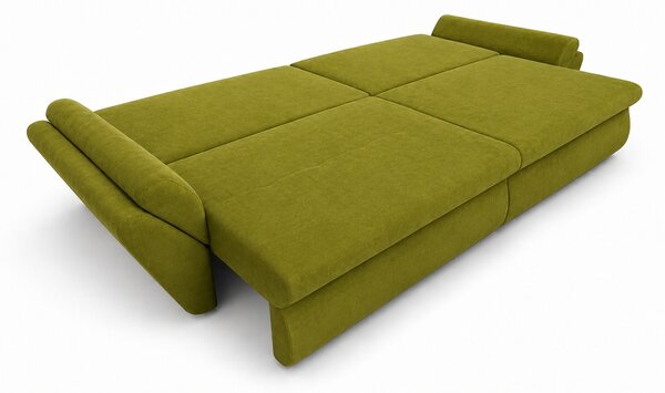 Canapea Extensibilă Confort cu Spumă HR, Verde olive