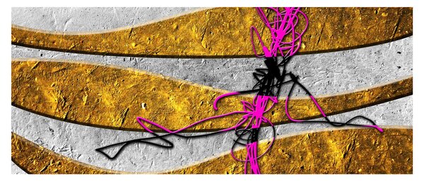 Tablou cu abstracție (120x50 cm)