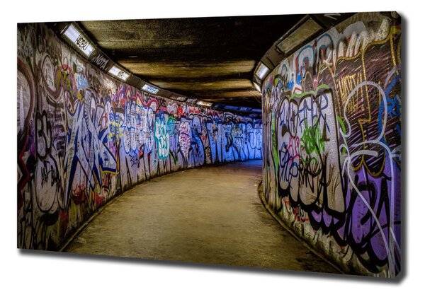 Tablou canvas Graffiti în metrou