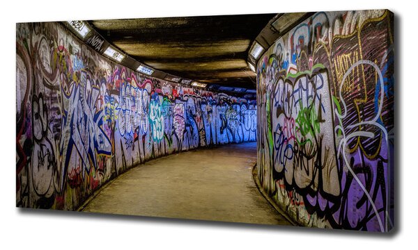Tablou canvas Graffiti în metrou