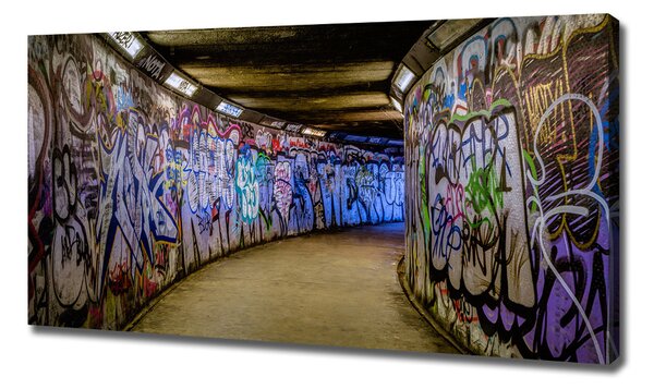 Tablou canvas Graffiti în metrou
