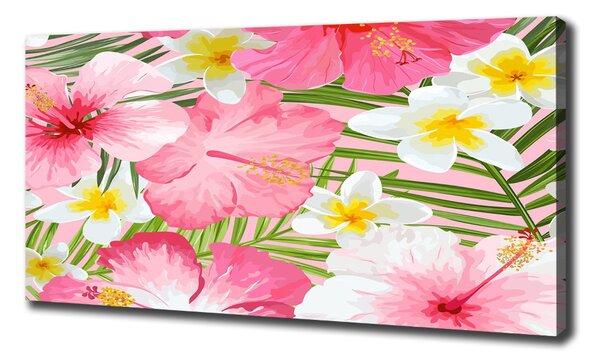Pictură pe pânză flori tropicale