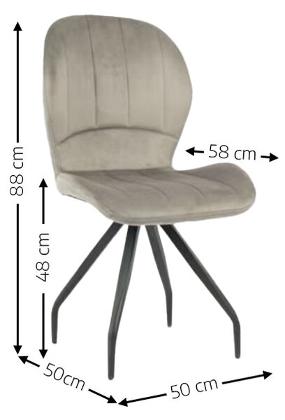 Scaun Living KJC0360 Gri