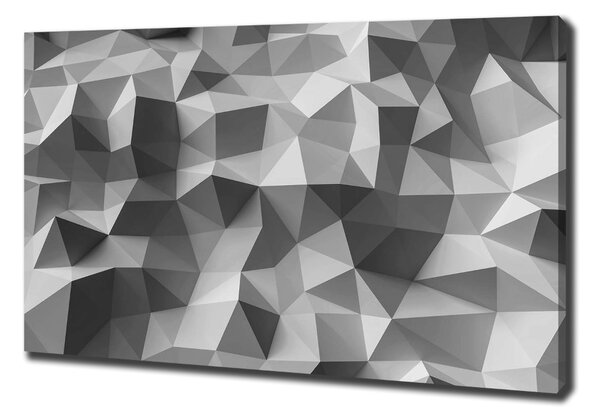 Print pe pânză triunghiuri abstractizare