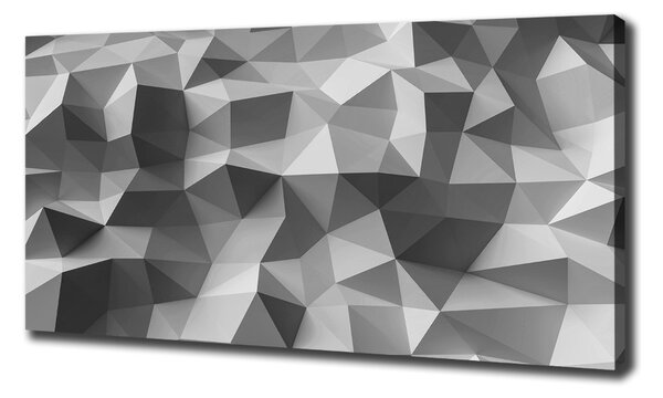 Print pe pânză triunghiuri abstractizare