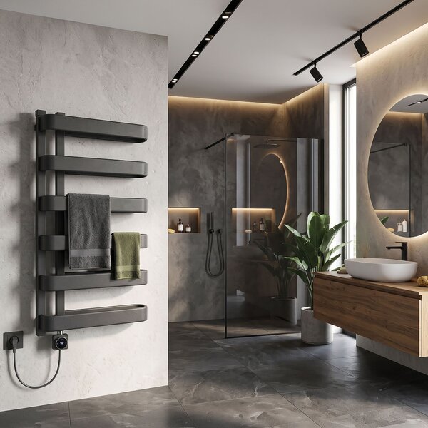 Radiator electric Rea Artas 90x50cm Gri