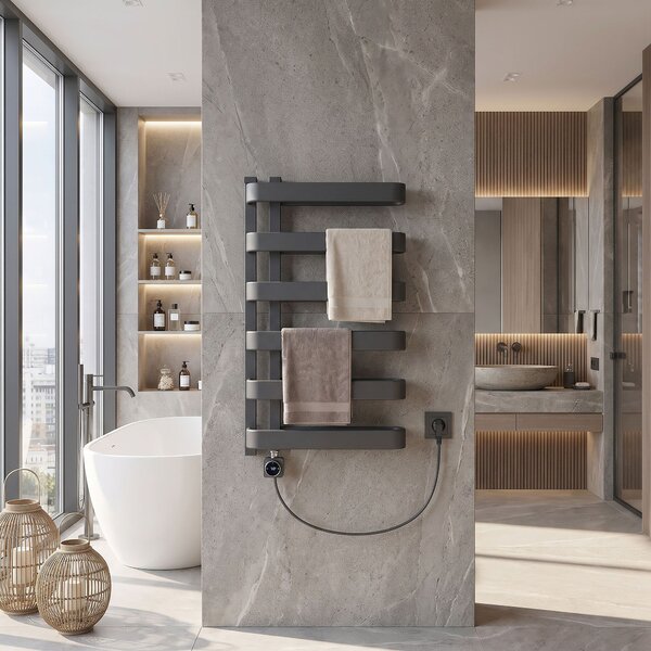 Radiator electric Rea Artas 90x50cm Gri