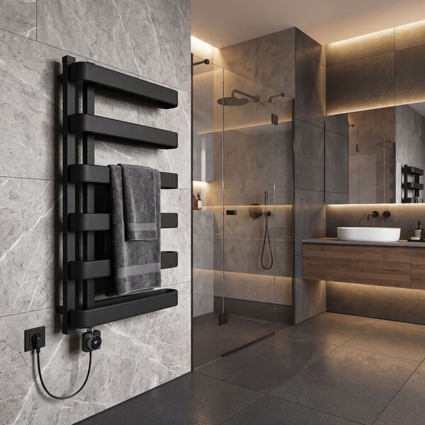 Radiator electric Rea Artas 90x50cm Negru