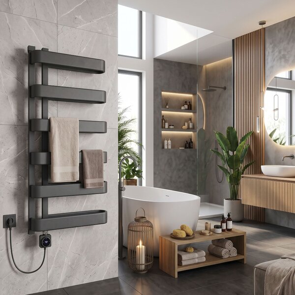 Radiator electric Rea Artas 90x50cm Gri