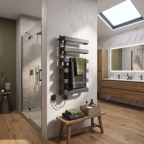 Radiator electric Rea Artas 90x50cm Gri