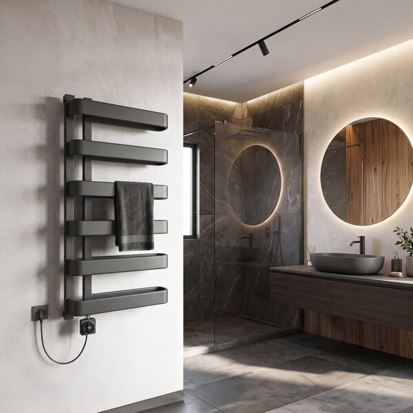 Radiator electric Rea Artas 90x50cm Gri