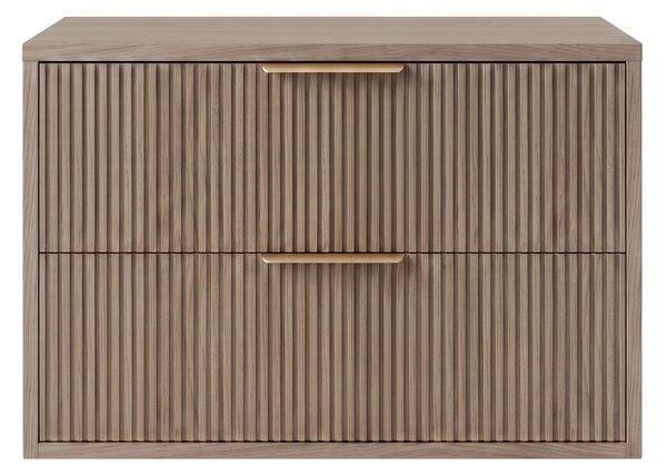 Dulap baie pentru lavoar Rea Mono 60cm Grey Oak