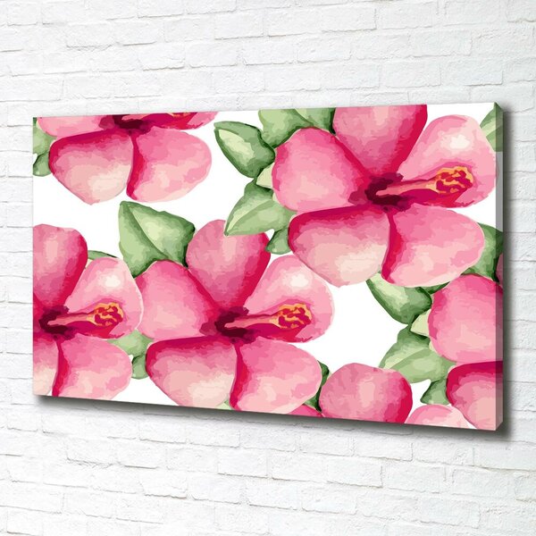 Tablou pe pânză canvas flori tropicale