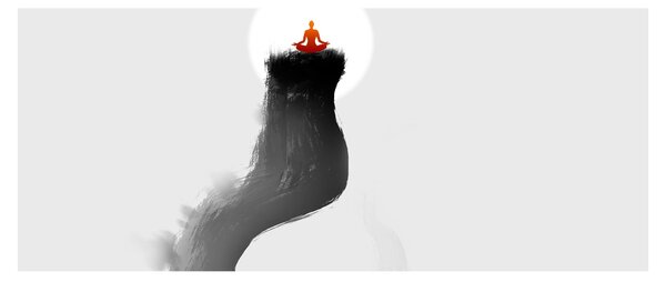 Tablou - Meditație în vârf (120x50 cm)