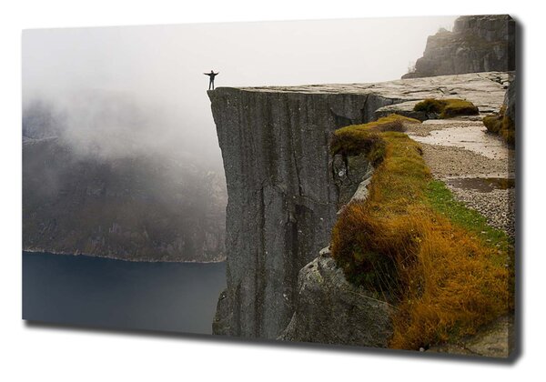 Imprimare tablou canvas stâncă norvegiană