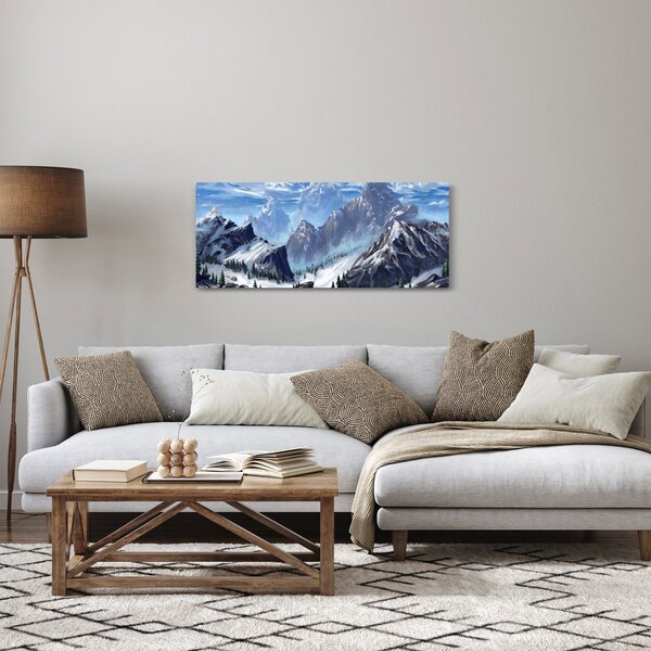 Tablou - Munții pictați (120x50 cm)
