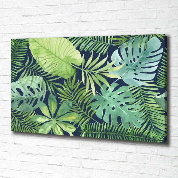 Imprimare tablou canvas frunze tropicale