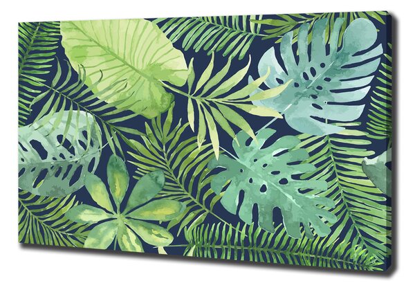Imprimare tablou canvas frunze tropicale