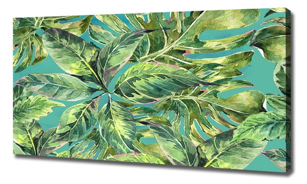 Print pe canvas frunze tropicale
