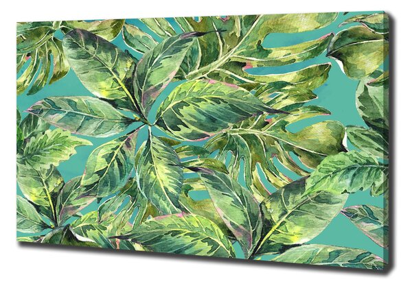 Print pe canvas frunze tropicale