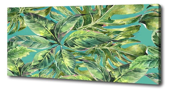 Print pe canvas frunze tropicale