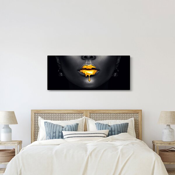 Tablou - Buzele femeii (120x50 cm)