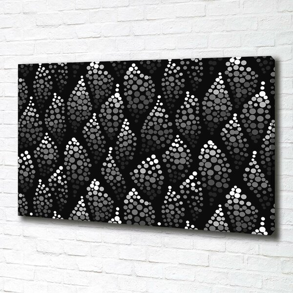 Print pe canvas Punctele negre-negru