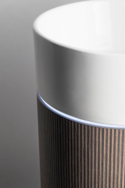 Sapho Sapho, lavoar ceramic OASIS, independent, 40x89x52cm, raft pentru spațiu, alb/beton infinity, AS628-42238