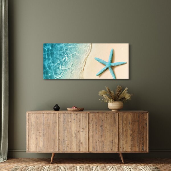 Tablou - Stea de mare pe plajă (120x50 cm)
