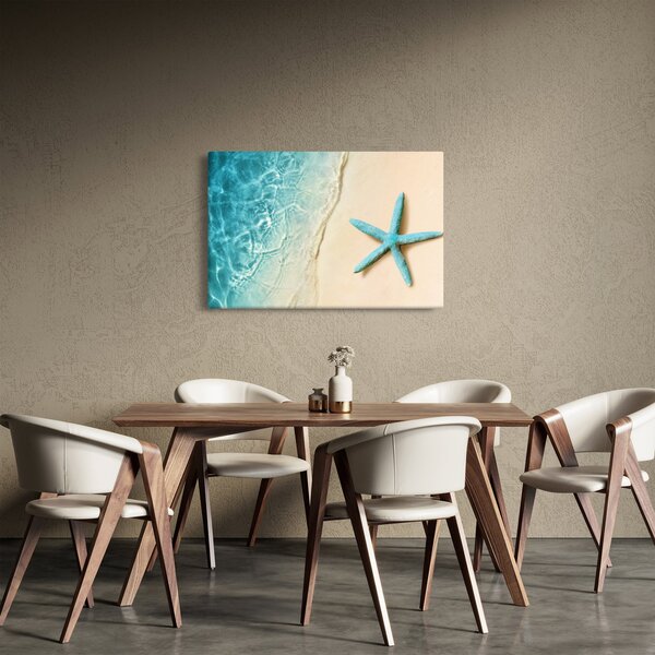 Tablou - Stea de mare pe plajă (90x60 cm)