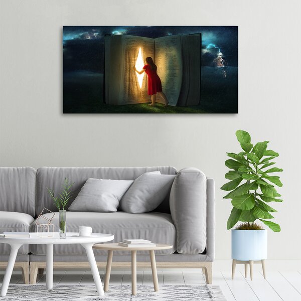 Tablou pe pânză canvas lumea cărților