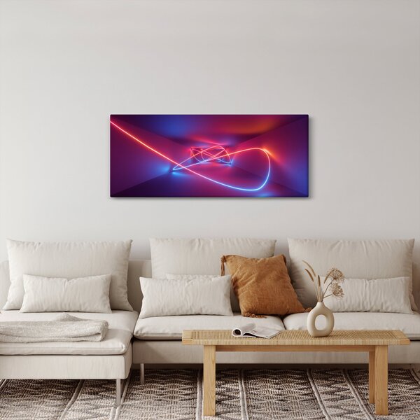 Tablou cu abstracție modernă (120x50 cm)