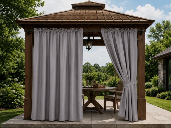 Perdea de gradina GARDIO impermeabil 150x220 cm, gri inchis