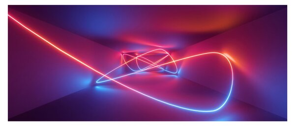 Tablou cu abstracție modernă (120x50 cm)