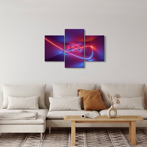 Tablou cu abstracție modernă (90x60 cm)