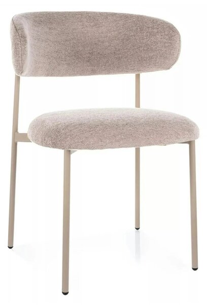 Scaun ELTON, bej - Brego 34, stofa clasica/metal, 56x46x80 cm