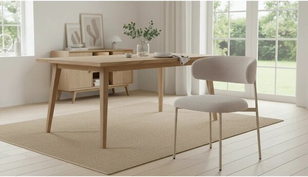 Scaun ELTON, bej - Brego 34, stofa clasica/metal, 56x46x80 cm