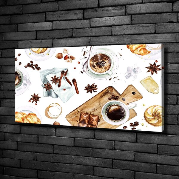 Imprimare tablou canvas Cafeaua de dimineață