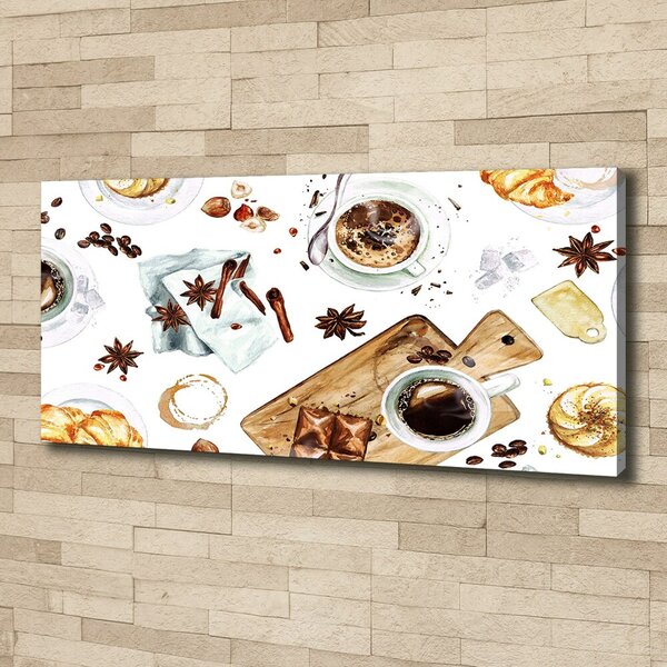 Imprimare tablou canvas Cafeaua de dimineață