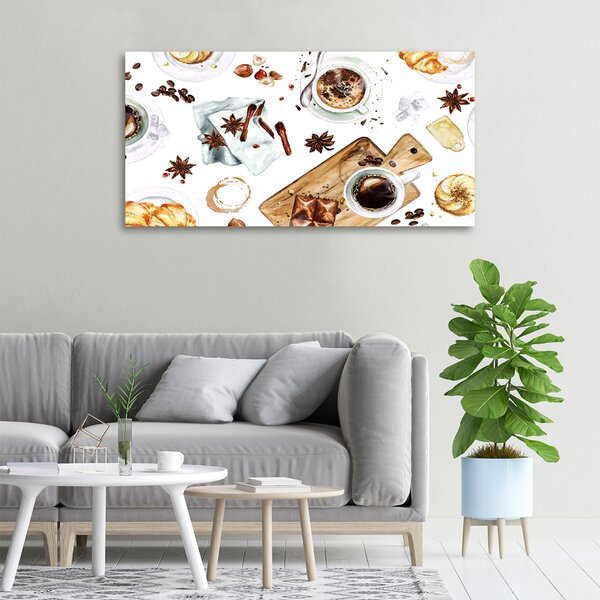 Imprimare tablou canvas Cafeaua de dimineață