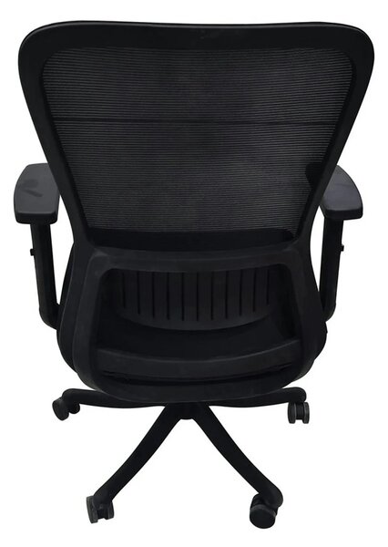 Scaun birou SID, negru, stofa/plasa, 61x68x100/110 cm