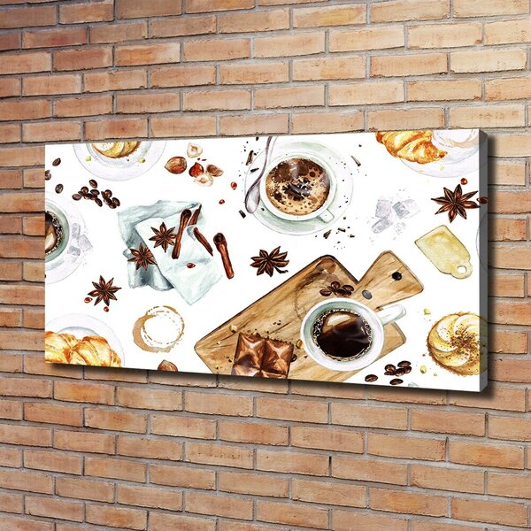 Imprimare tablou canvas Cafeaua de dimineață