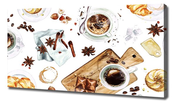 Imprimare tablou canvas Cafeaua de dimineață