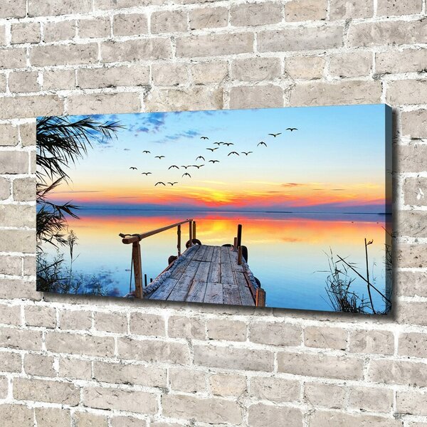 Imprimare tablou canvas Pier pe lac