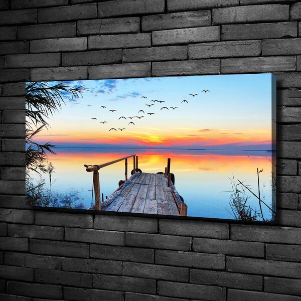 Imprimare tablou canvas Pier pe lac